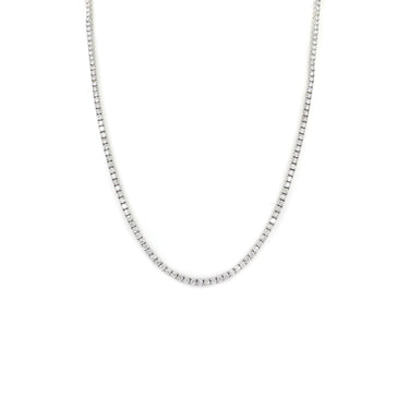 18K White Gold Tdw. 5.40ct Diamond Tennis Necklace - 20732882 - H&H Jewellery Pty Ltd