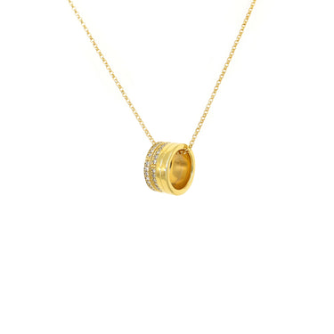 18K Yellow Gold Tdw. 0.28ct Diamond Necklace - 20733186 - H&H Jewellery Pty Ltd