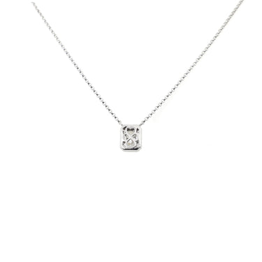 18K White Gold 0.07ct Diamond Necklace - 20733124 - H&H Jewellery Pty Ltd