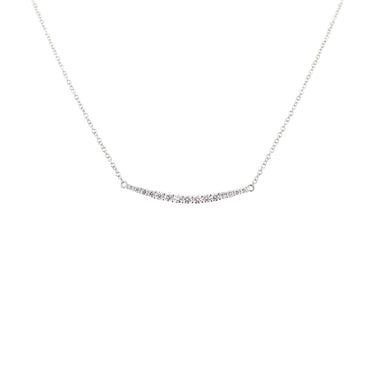 18K White Gold Tdw. 0.30ct Diamond Necklace - 20733353 - H&H Jewellery Pty Ltd