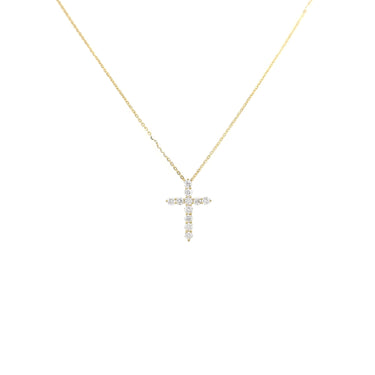 18K Gold Tdw. 0.24ct Diamond Cross Necklace - 20733391 - H&H Jewellery Pty Ltd