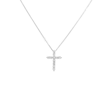 18K Gold Tdw. 0.45ct Diamond Cross Necklace - 20733407 - H&H Jewellery Pty Ltd