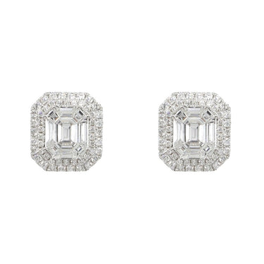 18K White Gold Tdw. 3.83ct Diamond Earring - 20736057 - H&H Jewellery Pty Ltd