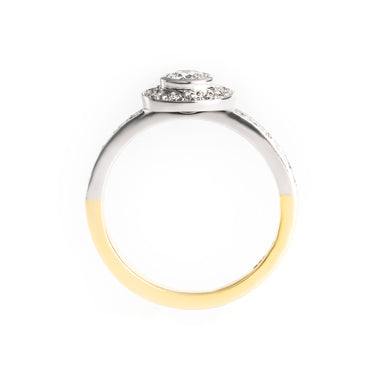 18K Yellow and White Tdw. 0.68ct Gold Diamond Engagement Ring | Diamond Rings Melbourne | Engagement Rings Melbourne | Wedding Rings Melbourne | H&H Jewellery
