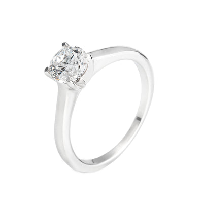 14K White Gold Diamond Solitaire Engagement Ring | Wedding Rings Melbourne | H&H Jewellery