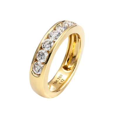 18K Yellow Gold Tdw. 1.12ct Diamond Ring - 20608514 - H&H Jewellery Pty Ltd