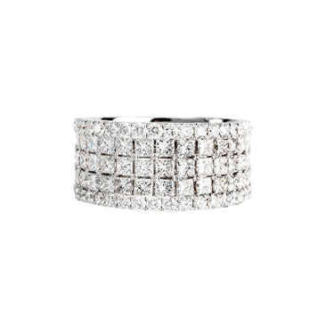 18K White Gold Tdw. 3.16ct Diamond Ring - 20686697 - H&H Jewellery Pty Ltd