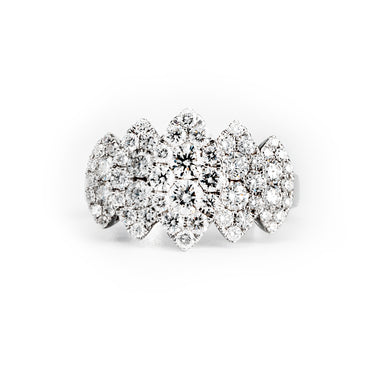 18K White Gold Tdw. 1.59ct Diamond Ring - 20690342 - H&H Jewellery Pty Ltd
