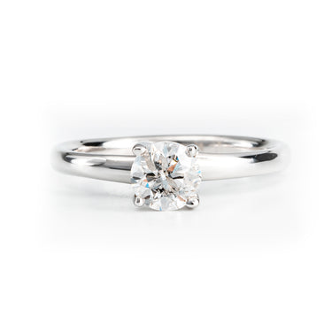 14K White Gold 0.75ct Diamond Solitaire Engagement Ring | Diamond Rings Melbourne | Engagement Rings Melbourne | Wedding Rings Melbourne | H&H Jewellery