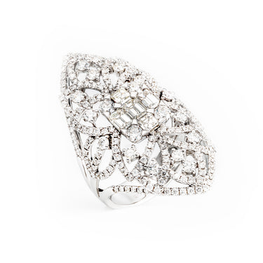 18K White Gold Tdw. 2.62ct Diamond Ring - 20639792 - H&H Jewellery Pty Ltd