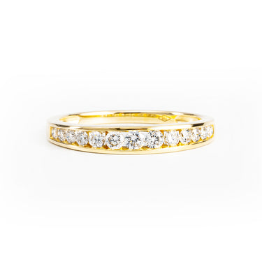18K Yellow Gold Tdw. 0.45ct Diamond Ring - 20690441 - H&H Jewellery Pty Ltd
