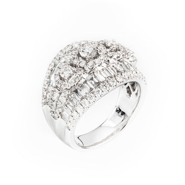 18K White Gold Tdw. 2.74ct Diamond Ring | White Gold Diamond Rings Melbourne | White Gold Diamond Engagement Rings Melbourne | White Gold Diamond Wedding Rings Melbourne | H&H Jewellery