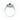 18K White Gold 0.98ct Emerald & Diamond Ring | Emerald Engagement Rings Melbourne | Emerald Engagement Rings Australia | H&H Jewellery