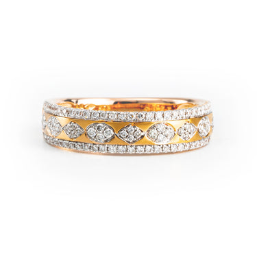 18K Rose Gold Tdw. 0.37ct Diamond Ring - 20686444 - H&H Jewellery Pty Ltd