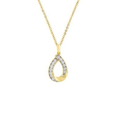 9K Yellow Gold Tdw. 0.06ct Diamond Pendant - 20717193 - H&H Jewellery Pty Ltd