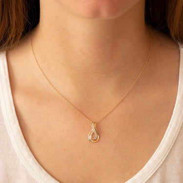 9K Yellow Gold Tdw. 0.10ct Diamond Pendant | Gold & Diamond Necklaces and Pendants Melbourne | Gold & Diamond Necklaces and Pendants Australia | H&H Jewellery