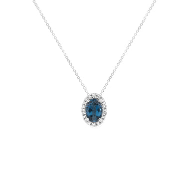 White Gold With Diamond Pendant | White Gold Jewellery Melbourne | White Gold Jewellery Australia | H&H Jewellery
