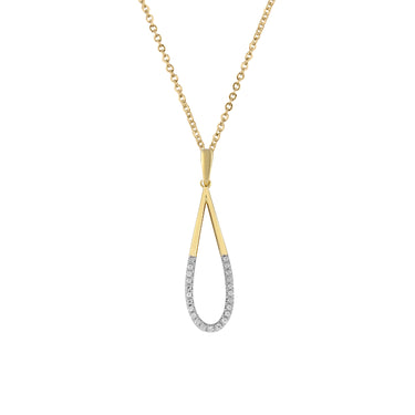 9K Yellow Gold Tdw. 0.07ct Diamond Pendant - 20717230 - H&H Jewellery Pty Ltd