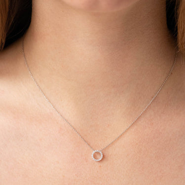 9K White Gold Tdw. 0.10ct Diamond Pendant - 20717889 - H&H Jewellery Pty Ltd