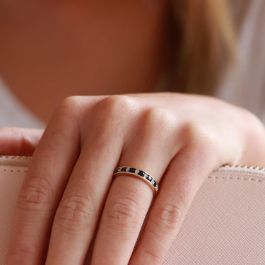 9K Yellow Gold Sapphire and Diamond Ring | Sapphire Engagement Rings | Sapphire Jewellery Melbourne | Sapphire Jewellery Australia | H&H Jewellery