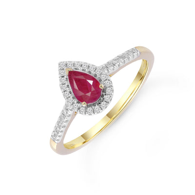 H&H Jewellery Ruby Ring | Diamond Ruby Ring Melbourne | Bridal Jewellery Melbourne | Wedding Jewellery Melbourne 