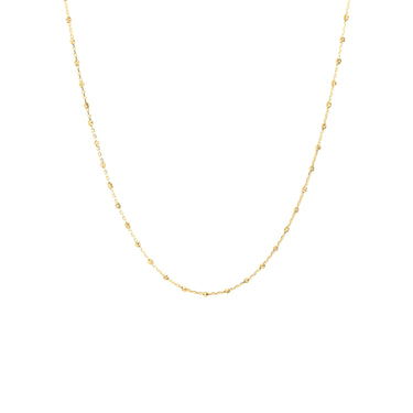 9K Yellow Gold Beaded Chain Necklace - WSGD90300.YG - H&H Jewellery Pty Ltd