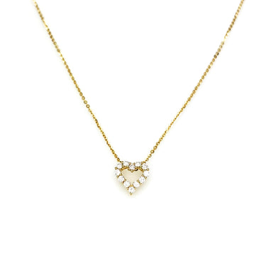18K Yellow Gold Tdw. 0.21ct Diamond Necklace - 20727710 - H&H Jewellery Pty Ltd