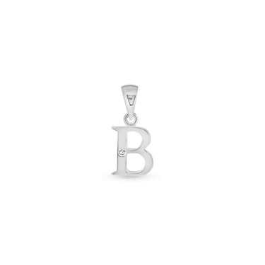 9K Gold Single Diamond 'B' Initial Pendant - DSNP-B - H&H Jewellery Pty Ltd