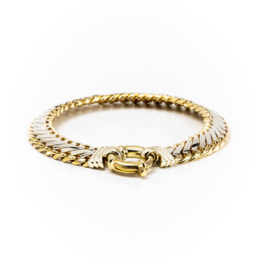 9K Yellow & White Gold Australian Made Bracelet | Gold and Diamond Tennis Bracelet Melbourne | Gold and Diamond Tennis Bracelet Australia | H&H Jewellery