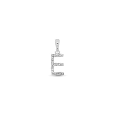 9K Gold Diamond 'E' Initial Pendant - DSSP-E - H&H Jewellery Pty Ltd