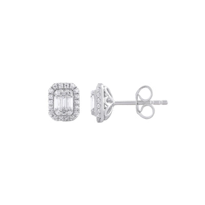 9K White Gold Tdw. 0.33ct Diamond Stud Earrings - 20705046 - H&H Jewellery Pty Ltd