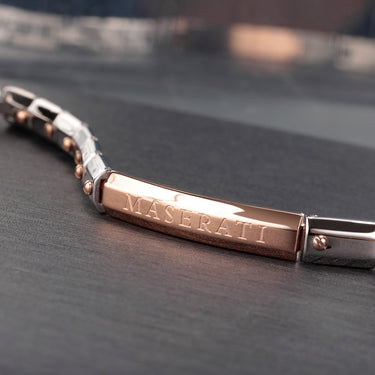 Maserati Jewels - Men's Rose Gold Two Tone Screw Bracelet JM220ASQ06 - H&H Jewellery Pty Ltd
