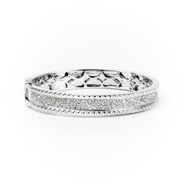 18K White Gold Tdw. 2.16ct Diamond Bangle | Gold and Diamond Tennis Bracelet Melbourne | Gold and Diamond Tennis Bracelet Australia | H&H Jewellery