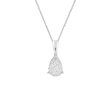 9K White Gold Tdw. 0.50ct Diamond Pendant - 20713942 - H&H Jewellery Pty Ltd
