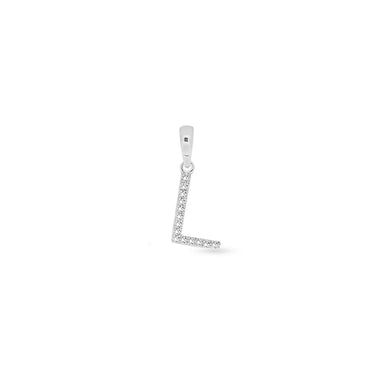 9K Gold Diamond 'L' Initial Pendant - DSSP-L - H&H Jewellery Pty Ltd