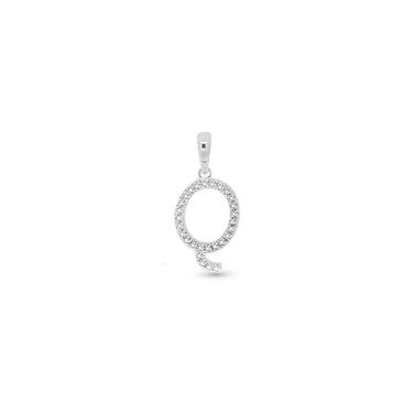 9K Gold Diamond 'Q' Initial Pendant - DSSP-Q - H&H Jewellery Pty Ltd