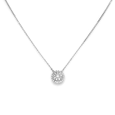 18K White Gold Tdw. 0.22ct Diamond Necklace - 20727710 - H&H Jewellery Pty Ltd