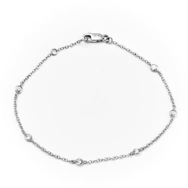 18K White Gold Diamond Bracelet | Gold and Diamond Tennis Bracelet Melbourne | Gold and Diamond Tennis Bracelet Australia | H&H Jewellery