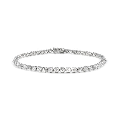 18K White Gold Tdw. 3.00ct Diamond Tennis Bracelet - 20719470 - H&H Jewellery Pty Ltd