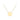 9K Yellow Gold Disc Pendant Necklace