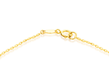 9K Yellow Gold 3 Turquoise Petal Bracelet - 20789367