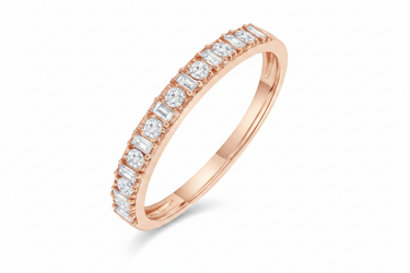 9K White Gold Tdw. 0.20ct Diamond Ring