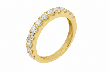 18K White Gold Tdw. 0.94ct Diamond Band Ring