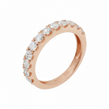 18K Yellow Gold Tdw. 0.94ct Diamond Band Ring