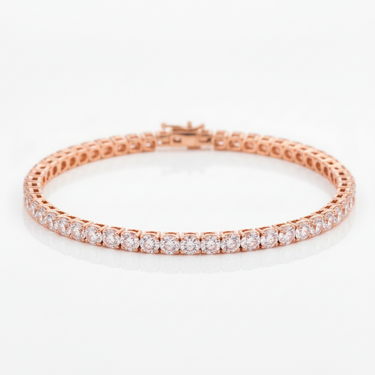 9K Gold 9.00ct Lab Grown Diamond Tennis Bracelet