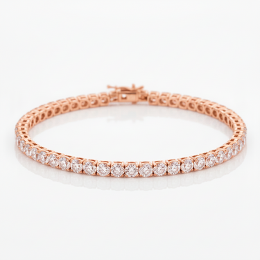 9K Gold 3.00ct Lab Grown Diamond Tennis Bracelet