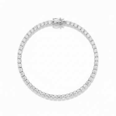 9K Gold 9.00ct Lab Grown Diamond Tennis Bracelet
