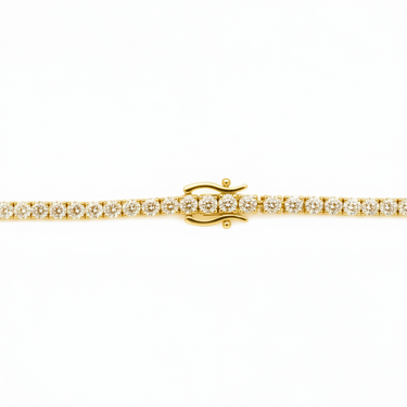 9K Gold 3.00ct Lab Grown Diamond Tennis Bracelet