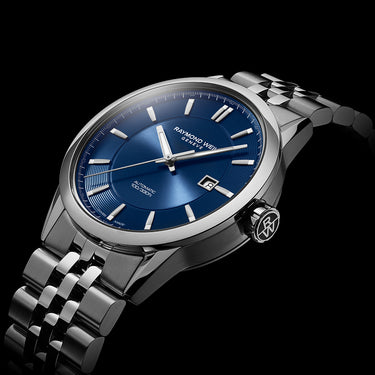 Raymond Weil - Freelancer Men's Automatic Blue Dial Stainless Steel Bracelet Watch | Raymond Weil Melbourne | Raymond Weil Australia | H&H Jewellery