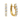 18K Yellow Gold Tdw. 0.85ct Diamond Hoop Earrings - 20718329